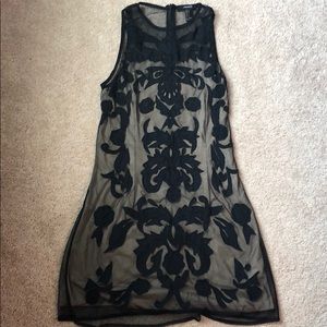 Black and nude dress